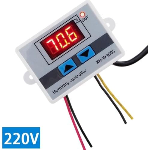 XH-W3005 Digital Humidistat Humidity Controller Regulator Hygrometer Indoor Outdoor Humidometer Mositure Detector Monitor