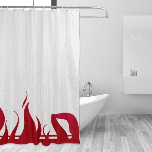Rengoku Kyoujurou Bathing Bathroom Bath Curtain Anime Comic Waterproof Polyester Fabric High Quality Show Curtain