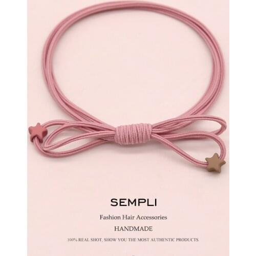 Sempli Girls Elastic Hair Bands Scrunchies Hair Accessories Diadema Cheveux Femme For Women Haargummi Dropshipping Wholesale