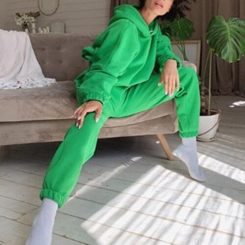 Autumn New Fashion 2Pcs Suits Casual Women Pullover Sweater Long Sleeve Hoodies Sweatshirt High Waist Long Sets Sports Clothing