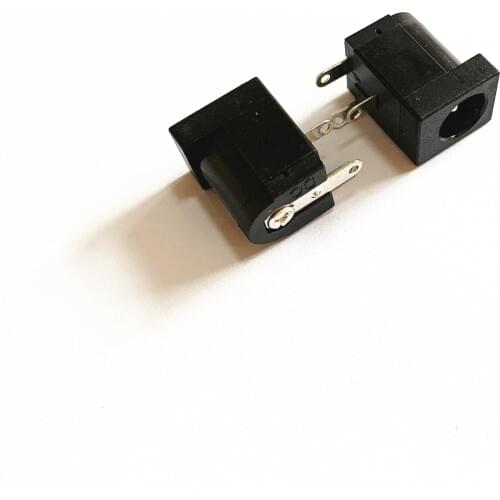 10pcs/lot DC-005 PCB Mount 5.5 x 2.1 Female DC Power Jack Plug Socket Connector DC005 Black 5.5*2.1