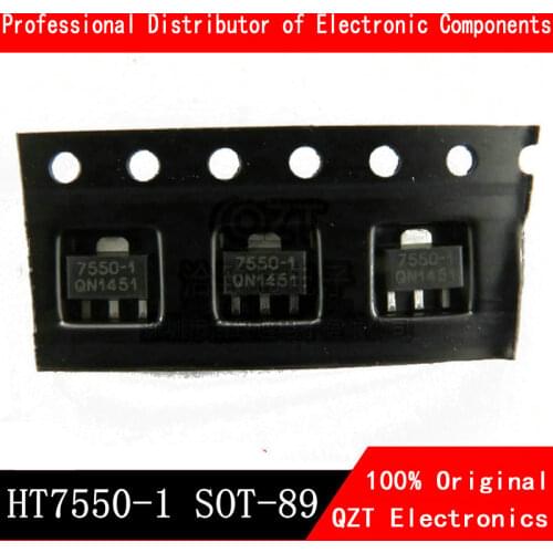 10pcs/lot HT7550 HT7550A-1 7550-1 SMD SOT89 low dropout voltage regulator circuit three-terminal regulator new