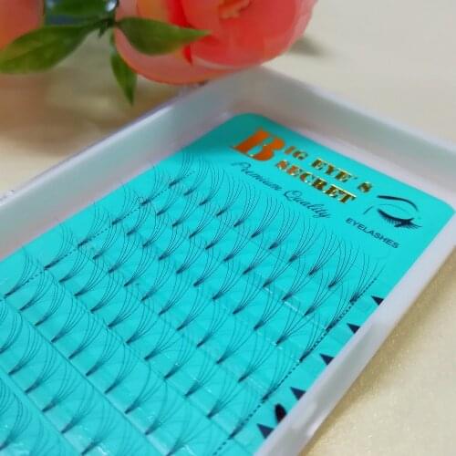 Big eyes secret luxury 0.07mm 0.10mm Premade Volume Lash Fans Individual Lashes Short stem Eyelashes Extension