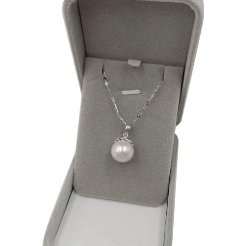 18 inch 925 silver link chain pearl pendant necklace,100% nature freshwater pearl in 14-17 mm big perfect round,AA grade