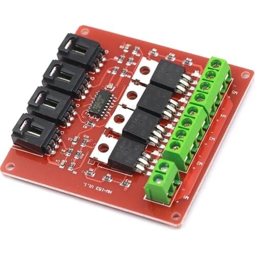 Four Channel 4 Channel Way Route MOSFET Button IRF540 V4.0 MOSFET Switch Module for Arduino DC Motor Drive Dimmer Relay Board
