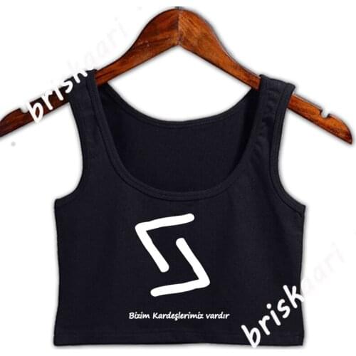 Cukur Karakuzular Crop Top Comical Spring Autumn Trend S-XXL Sleeveless Tank Top Customize Vest