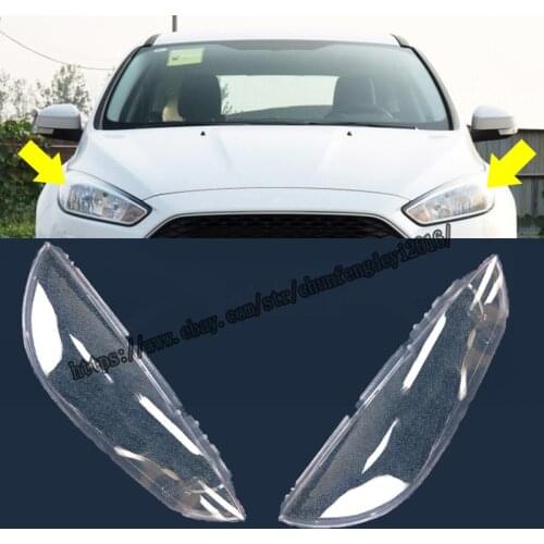 For Ford Focus 2015 2016 2017 Headlight Lens Headlamp Cover Left Right Pair high quality Car modification accessories