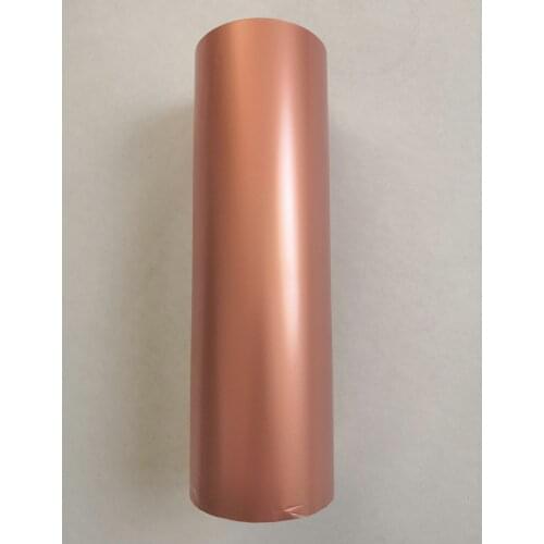Hot stamping foil metallic foil matt cooper 28411 color hot press on paper or plastic heat stamping film 21cm x 120m