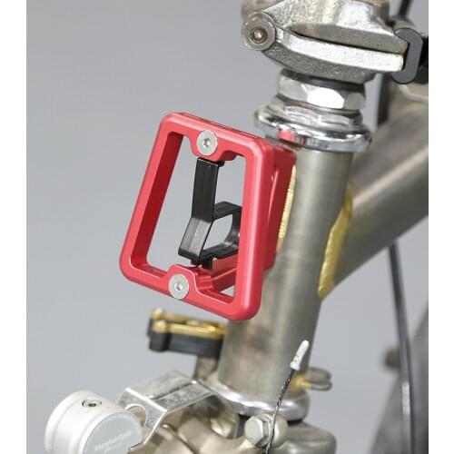 Folding Bicycle Bag Holder for brompton bike CNC front carrier red black gold silver