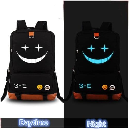 Canvas School Bag Harajuku Anime Assassination Classroom Printing Small Backpack Cosplay Backpacks for Teenage Girls Rucksacks