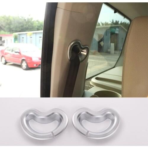 Chrome Interior Accessory Safety Belt Decoration Car Sticker For Land Rover Discovery 4 2010-2016 Styling