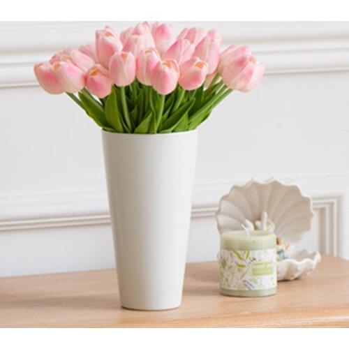 Tulip PU Fake Artificial Silk Tulips Artificiales Bouquets Party Artificial Flowers For Home Wedding Decorative Flowers P0.2