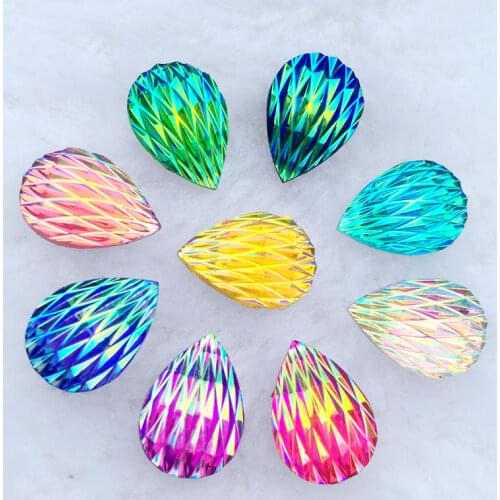 300pcs 10*14mm Water Drop Shape Sew On Crystal flat back Rhinestones Stones For Clothes-B09*5