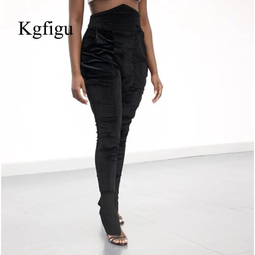 Женские брюки с высокой талией KGFIGU China At AliExpress