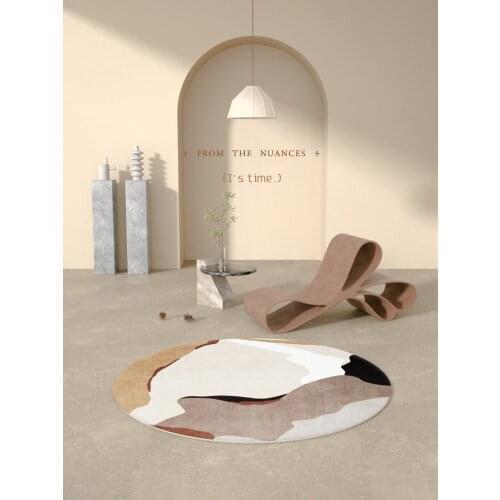 Round chair carpet original design Wild luxury nomadic living room carpet bedroom Nordic coffee table pad Modern INS wind