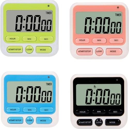 Kitchen Timers Cooking Digital Timer Countdown Alarm Clock Baking Cake Pizza Clock & count-down timer Extra-large digits display