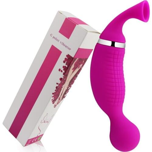 Silica gel Dual Head Nipple Clitoris Sucker 12 Frequency AV Vibrators Stimulator Sex Toys for Women USB Charging Breast Massager