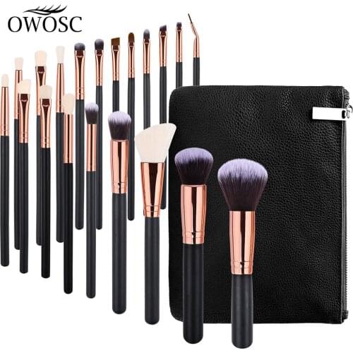 OWOSC 8/12/20Pcs Makeup Brushes Sets Eyeshadow Foundation Powder Eyeliner Eyelash Lip Make Up Brush Cosmetic Beauty Tool Kit