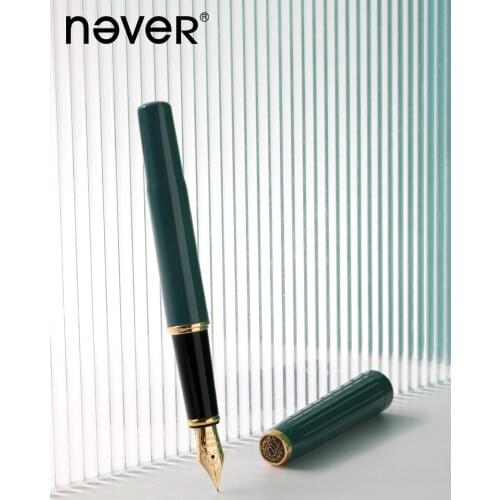 Never Shero Series Fountain Pen Retro High-end Exquisite for Office Writing Students with Calligraphy Ink Pen Metal Pen