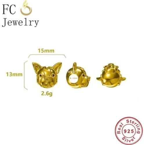 Fit Original Charm Bracelet Real 925 Sterling Silver Full Enamel Lovely Animal Pets Design and Customise Jewelry Whosale DIY