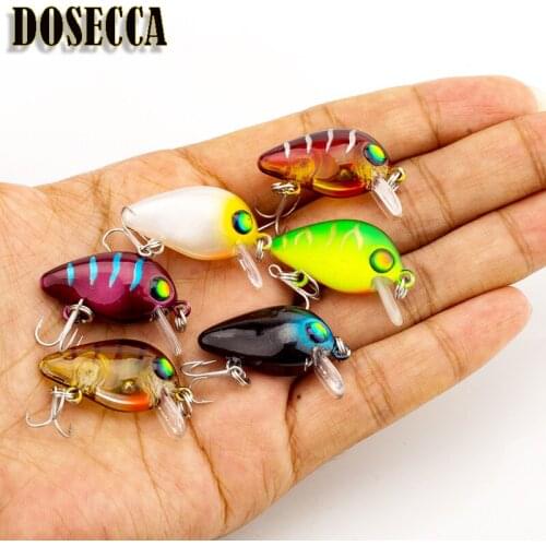 Professional hot fishing tackle Retail fishing lures 25mm,1.7g mini crank.dive 0.8m-1.2m Artificial Bait Crankbait