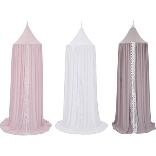 Chiffon Lace Princess Bed Canopy Mosquito Net Hanging Curtain Baby Indoor Outdoor Play Reading Tent Kids Bedroom Decoration