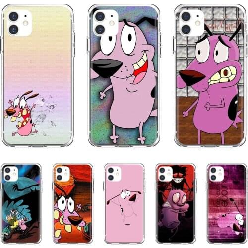 For Xiaomi Redmi 2 S2 3 3S 4 4A 5 5A 5 6 6A 7A 9 9T 9C 9A Pro Pocophone F1 Cartoon-Courage-The-Cowardly-Dog TPU Silicone Case