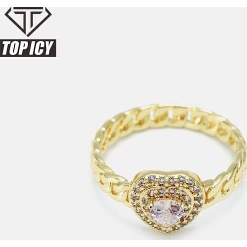 TOP ICY Women's Gold Rings