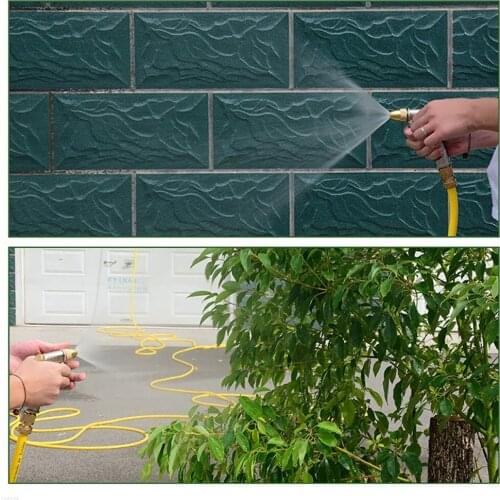 High Pressure Water Spray Gun Brass Nozzle Garden Hose Pipe Lawn Car Wash Pop