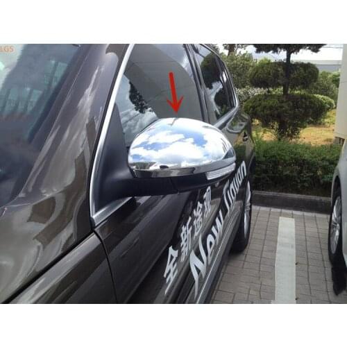 For Volkswagen Tiguan 2010-2017 High-quality ABS Chrome Rearview mirror cover Anti-Rub protection Decoration Car styling