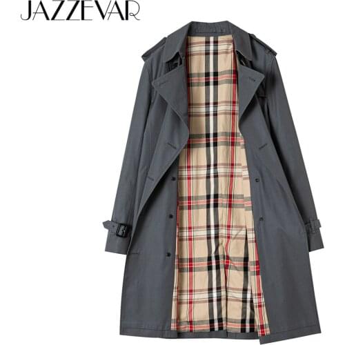 Top Quality 2021 New Autumn High Fashion Street Women Khaki Outerwear Female Classic The Mid-length Chelsea Heritage Trench Coat
