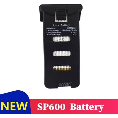 Original 3.7V 1600mAh Lipo Battery For SP600 Drone RC Quadcopter Spare Parts For Sp600 Rechargeable Battery 1Pcs
