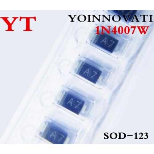 100pcs/lot 1N4007W A7 SOD-123 Best quality