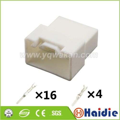 2sets 20pin auto car plastic electric housing plug wiring cable unseled connector