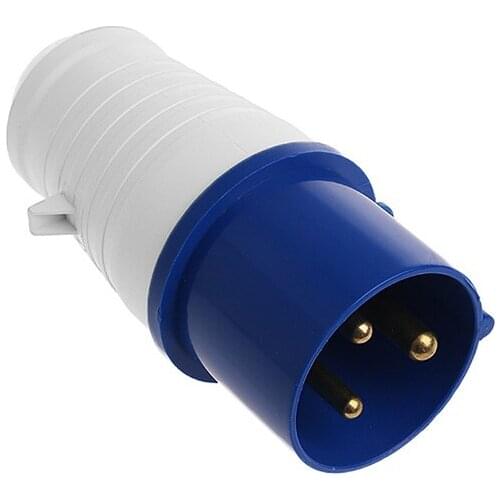 32 Amp 3 Pin Plug 220 - 250 Volt 2P+E Weatherproof IP44 32A Generator Heavy Duty