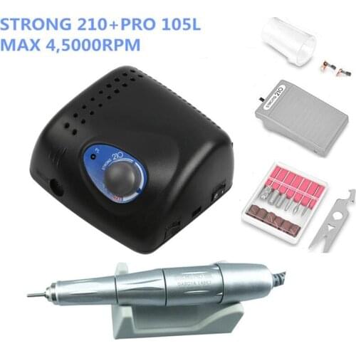 45000rpm SILVER Handpiece STRONG 210 PRO 105L Dental Lab BTMARATHON Micromotor saeshin 210 Polishing High speed Handpiece CE