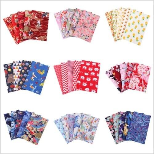 5pc 24*25Cm Cotton Fabric Printed Cloth Sewing Quilting Fabrics For Patchwork Needlework DIY Handmade Accessories