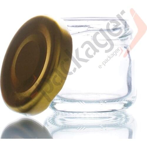 5pcs 43mm Mouth Gold Color Lids Leak Proof Non Splash Sealing Caps Stainless Steel Metal Drinking Jar Canning Covers