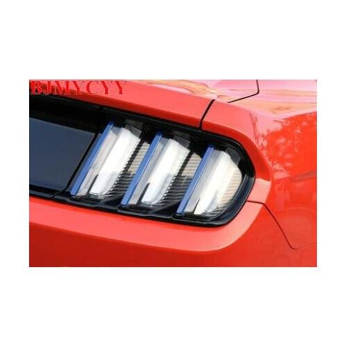 BJMYCYY 6PCS/SET Car taillights ABS decorative sequins for Ford mustang 2015 2016 2017