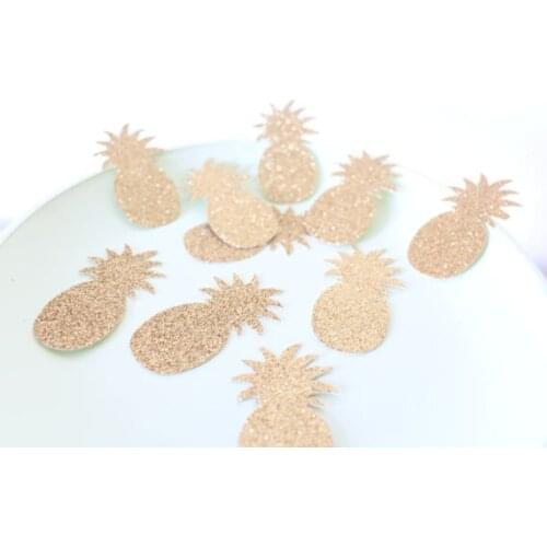 Glitter Luau Party wedding pineapple table confettis birthday scatters bridal shower bachelorette engagement party decorations