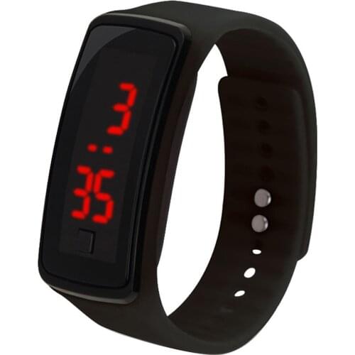 Women Men Digital Wristwatches Bracelet Second Generation Watch Student Sports Silicone Strap Electronic Wrist Watches