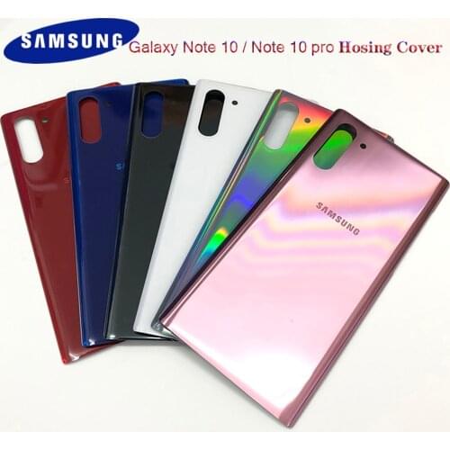 For Samsung Galaxy Note 10 N975 note 10 Plus Pro NOTE10 + Battery Back Cover Original Door Glass Housing Case With Logo Sticker
