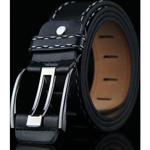Business belt male leather belt men strap male pu leather luxury pin buckle belts for men belts Cummerbunds ceinture homme