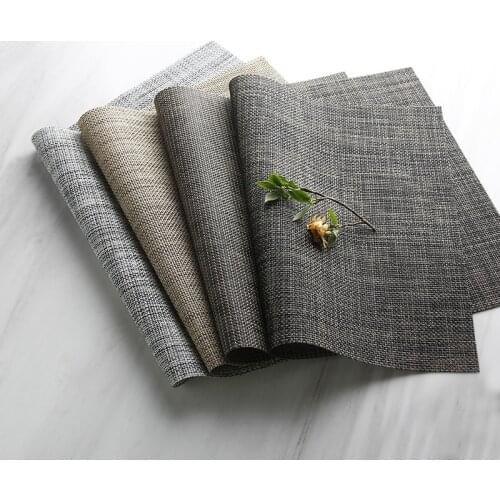 Creative PVC Mat Pad Placemat Bowl Mat Tea Mat Coaster Environmental Kitchen Mad Table Decoration