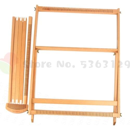 Wooden Weaving Loom Kit Hand-Woven DIY Woven Set Household Tapestry Scarf Multifunctional Loom Sewing Machine