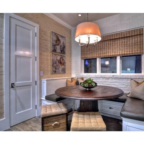 2017 new shaker style highly durable square profiles solid wood door paint grade interior wood door closet doors ID1606013