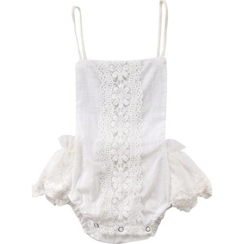NEW 2020 Newborn Baby Girls Boho One-Pieces Tutu Romper Bodysuit Jumpsuit Outfits Sunsuit Lace Floral Sunsuit Outfits