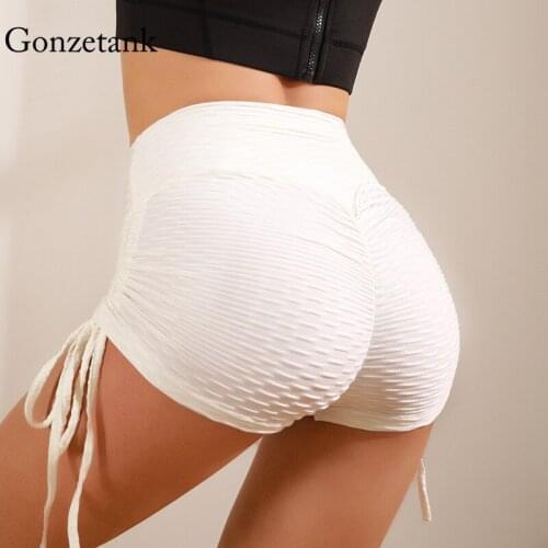 New seamless Shorts Female Bubble Shorts Sports Tight Yoga Shorts High Waist Hip Pants Plus Size Solid Color Fitness Shorts