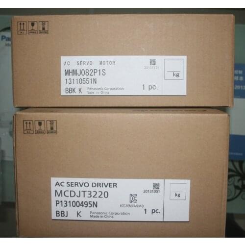 Genuine Panasonic Servo Motor Simple Liqi Series/New E 750W ac servo kit MHMJ082P1S+MCDJT3220