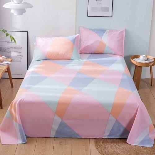 Bed Sheet+2Pcs Pillow Cases 2021 New Pattern Decor Home Textile Bedding Coverlet Flat Sheet Flower Bed Cover Sets